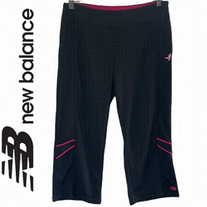 NEW Balance Black/Pink Mid Rise Waist Women’s Active Pants Size M